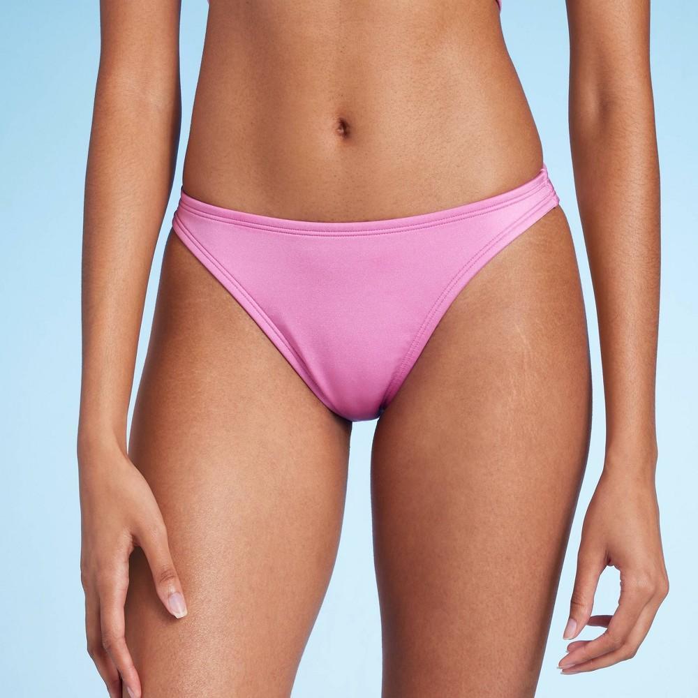 Womens Metallic High Leg Extra Cheeky Bikini Bottom - Shade & Shore Shine Product Image