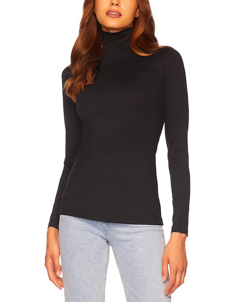 Susana Monaco Fitted Turtleneck Tee Product Image