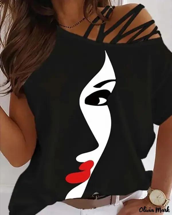 Olivia Mark – Short-sleeved printed t-shirt Product Image