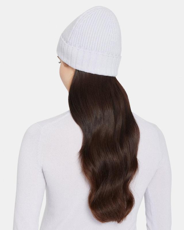 Rib Knit Beanie in Wool-Cashmere Product Image