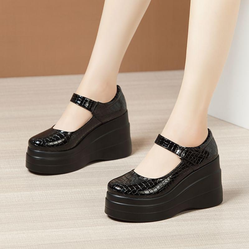 Platform Wedge Mary Jane Pumps product image