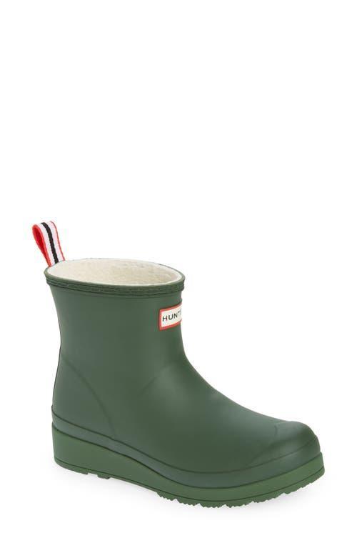 Hunter Play Short Faux Shearling Lined Waterproof Rain Boot Product Image