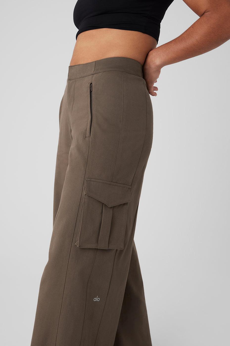 Show Off Cargo Wide Leg Trouser - Olive Tree Female Product Image