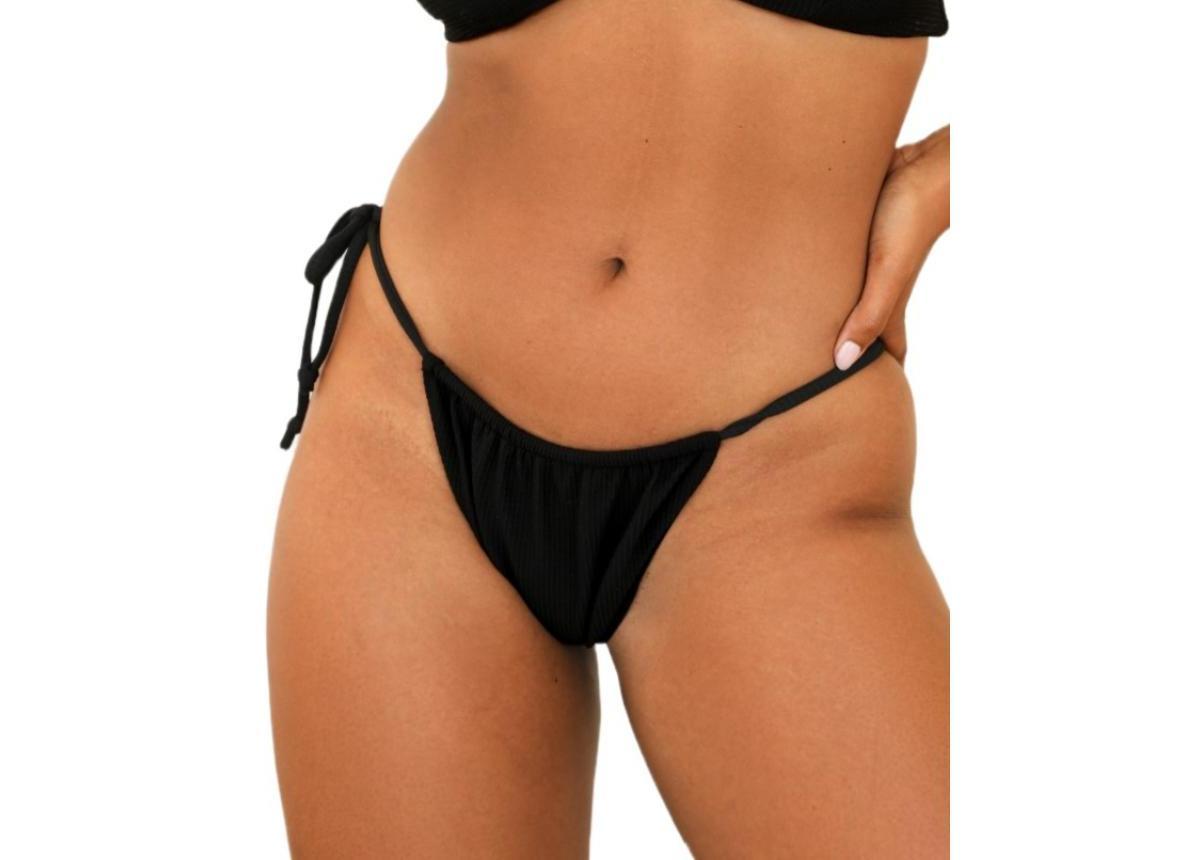 Dippin Daisys Womens Eco Infinite Tie Side Bikini Bottom - Blackarge Product Image