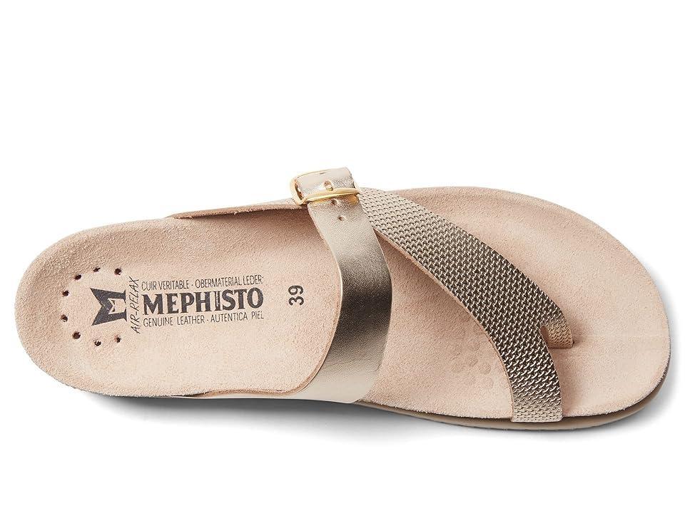 Mephisto Helen Mix Leather Buckle Thong Sandals Product Image