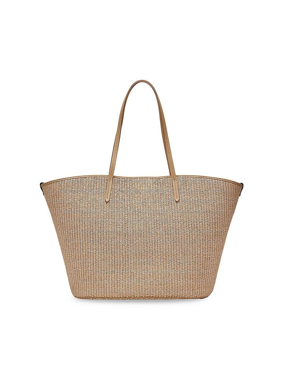 Womens Techno Cotton Raffia Shopper Bag with Monili Product Image