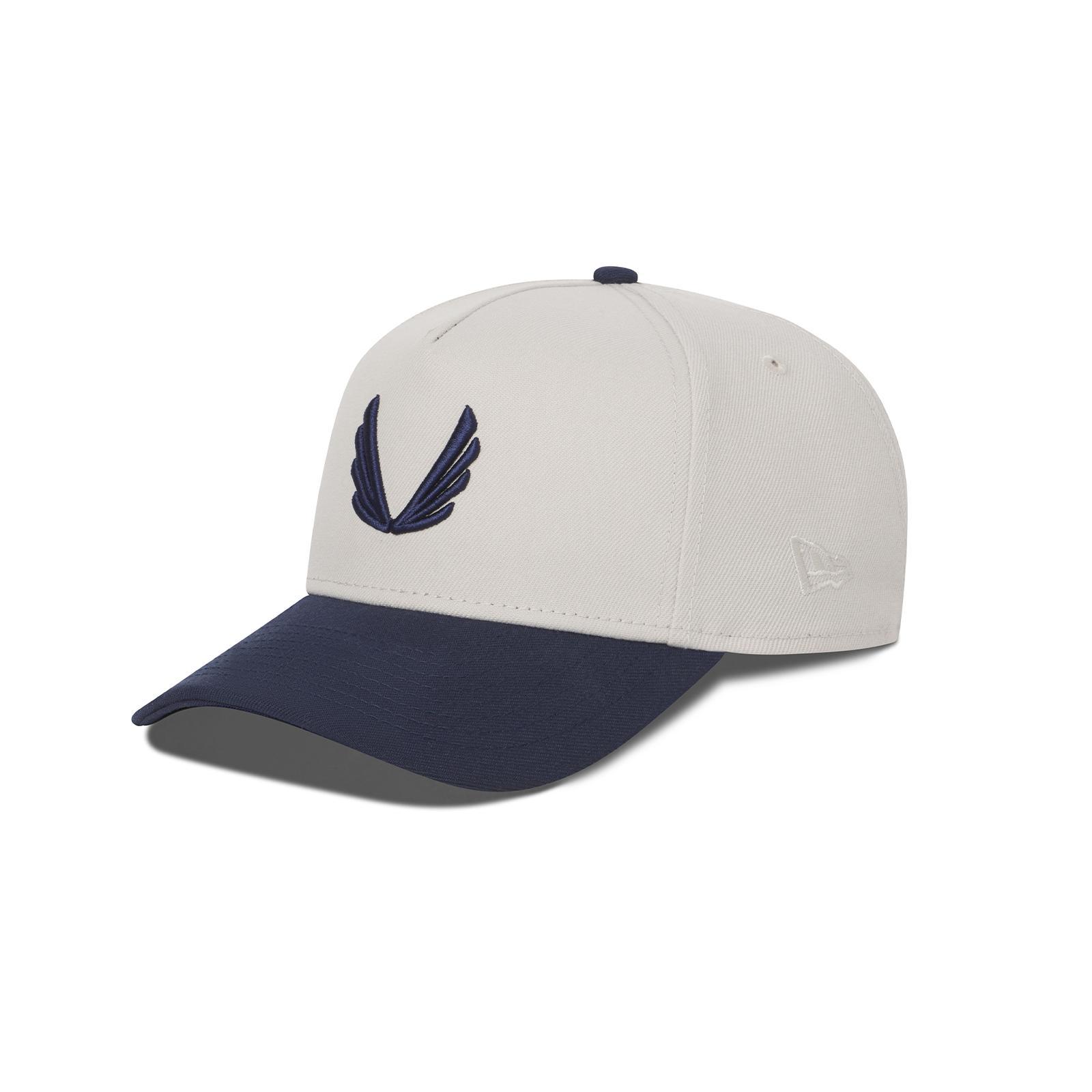 New Era 9Forty A-Frame Hat - Stone/Navy Two Tone Product Image