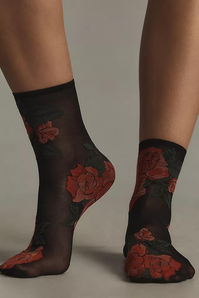 MeMoi Rose Garden Sheer Socks Product Image