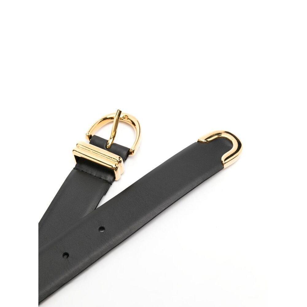 KHAITE Buckled Belt In Black Product Image