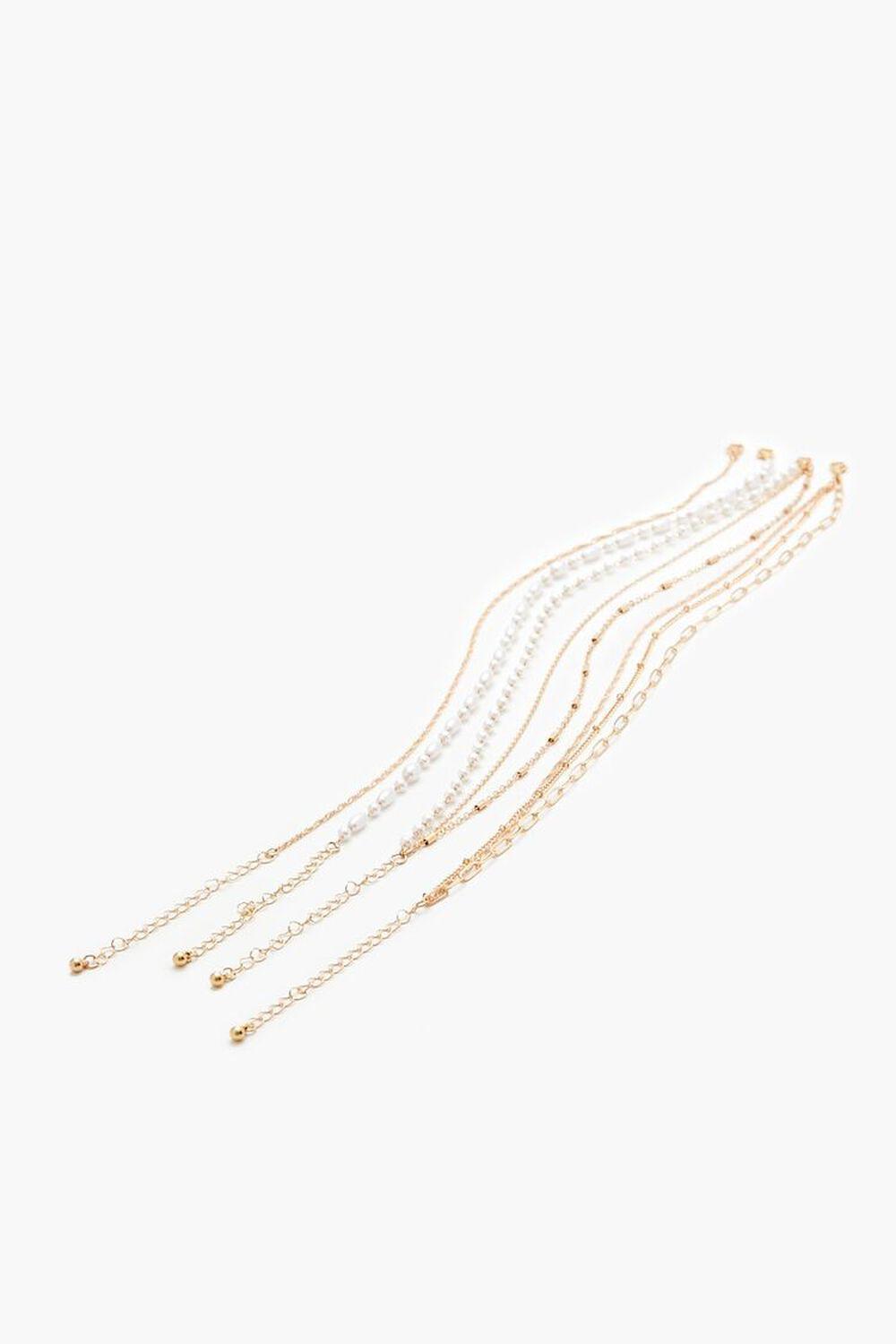 Faux Pearl Choker Necklace Set | Forever 21 Product Image