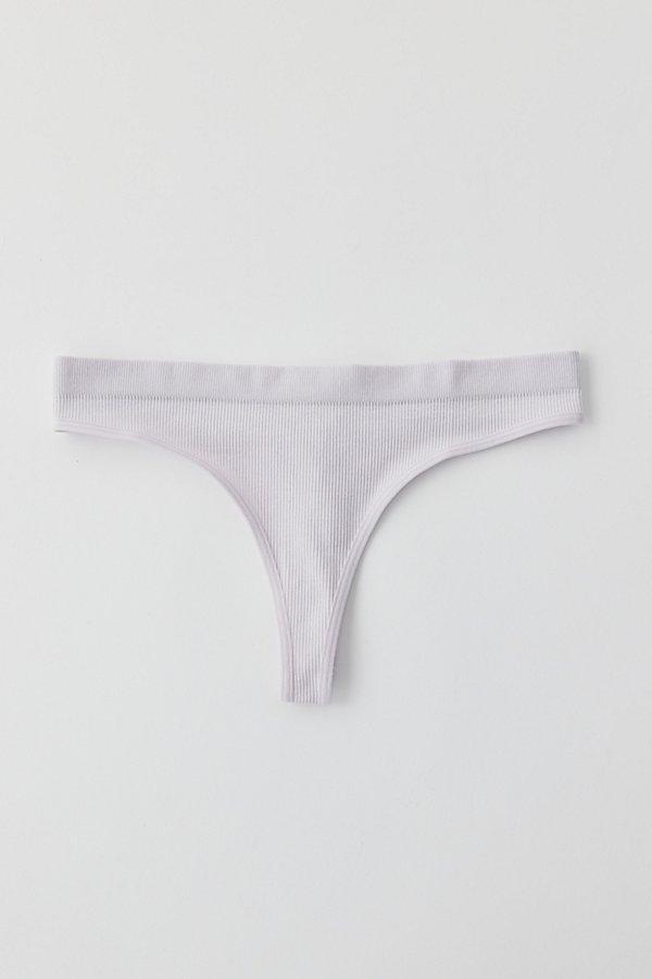 Out From Under Seamless Ribbed Thong Womens at Urban Outfitters Product Image