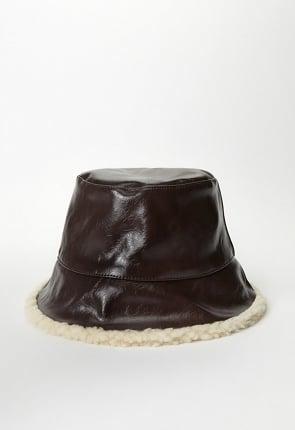 Shearling Trim Bucket Hat product image