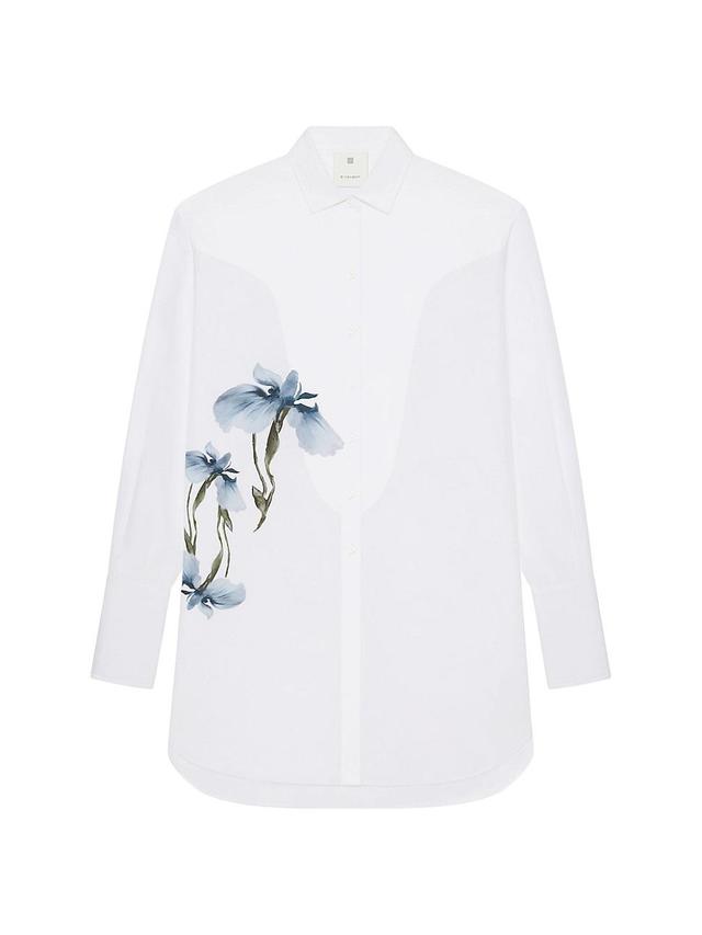 Womens Printed Shirt in Poplin Product Image