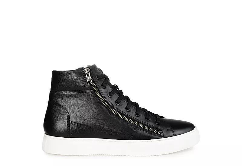 Thomas & Vine Xander Mens Leather High-Top Sneakers Product Image