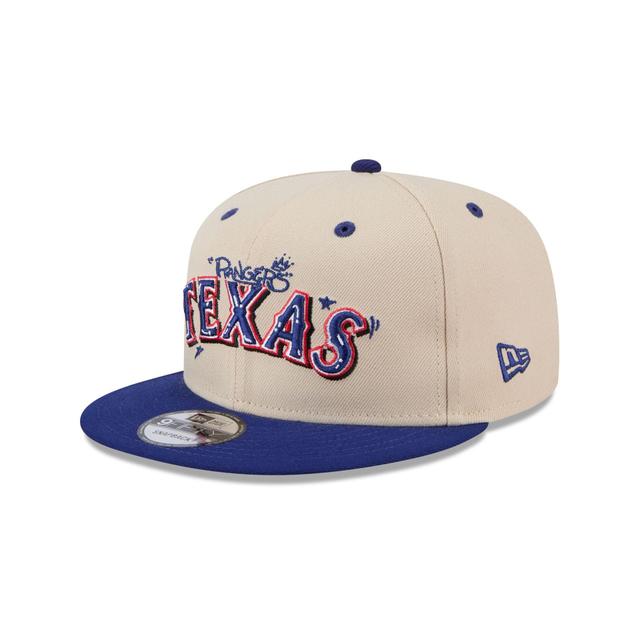 Texas Rangers Team Art 9FIFTY Snapback Hat Male Product Image