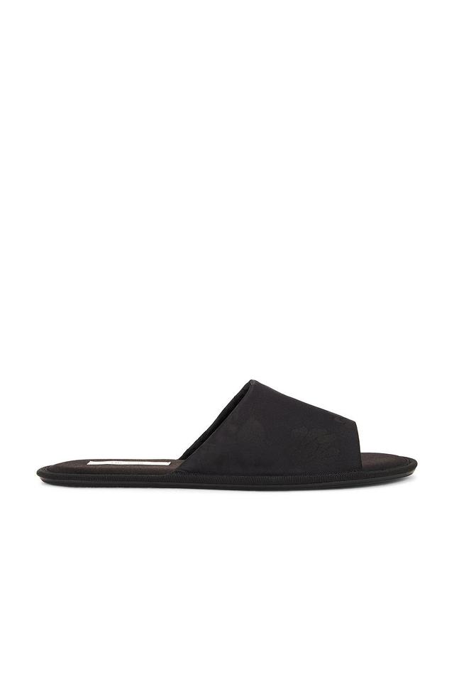 THE ROW Frances Open Toe Slipper In Black Product Image