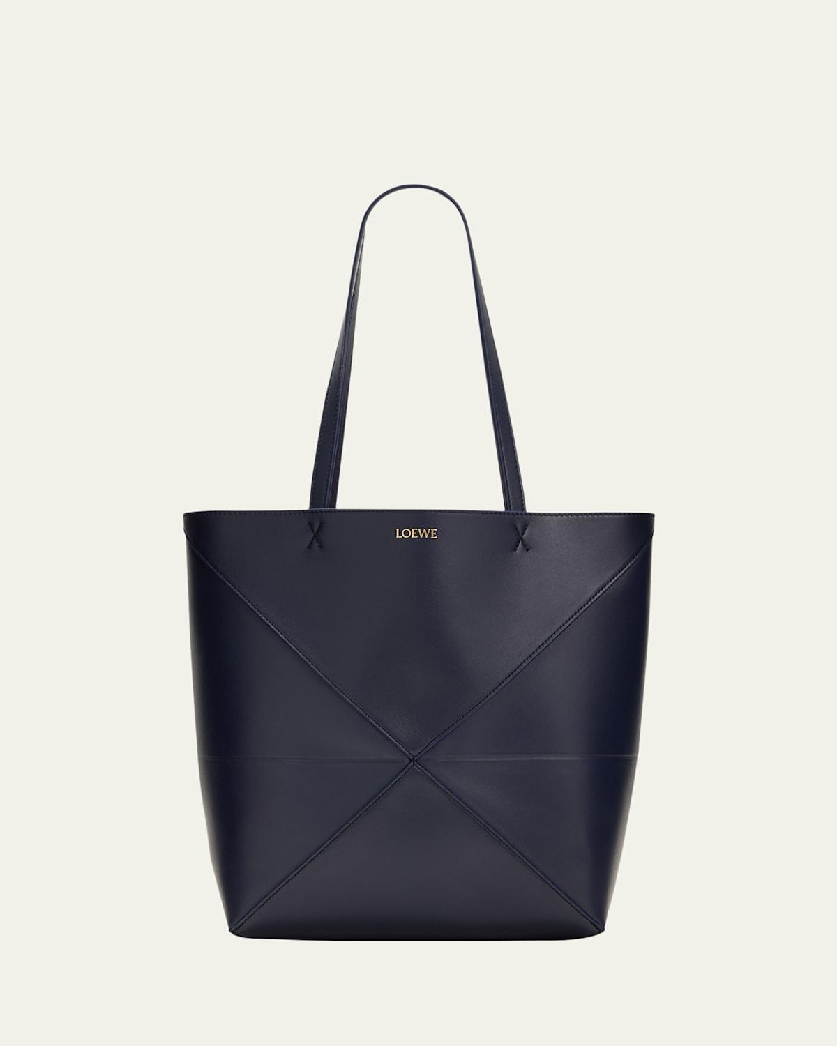 Womens Puzzle Shiny Leather Tote Product Image