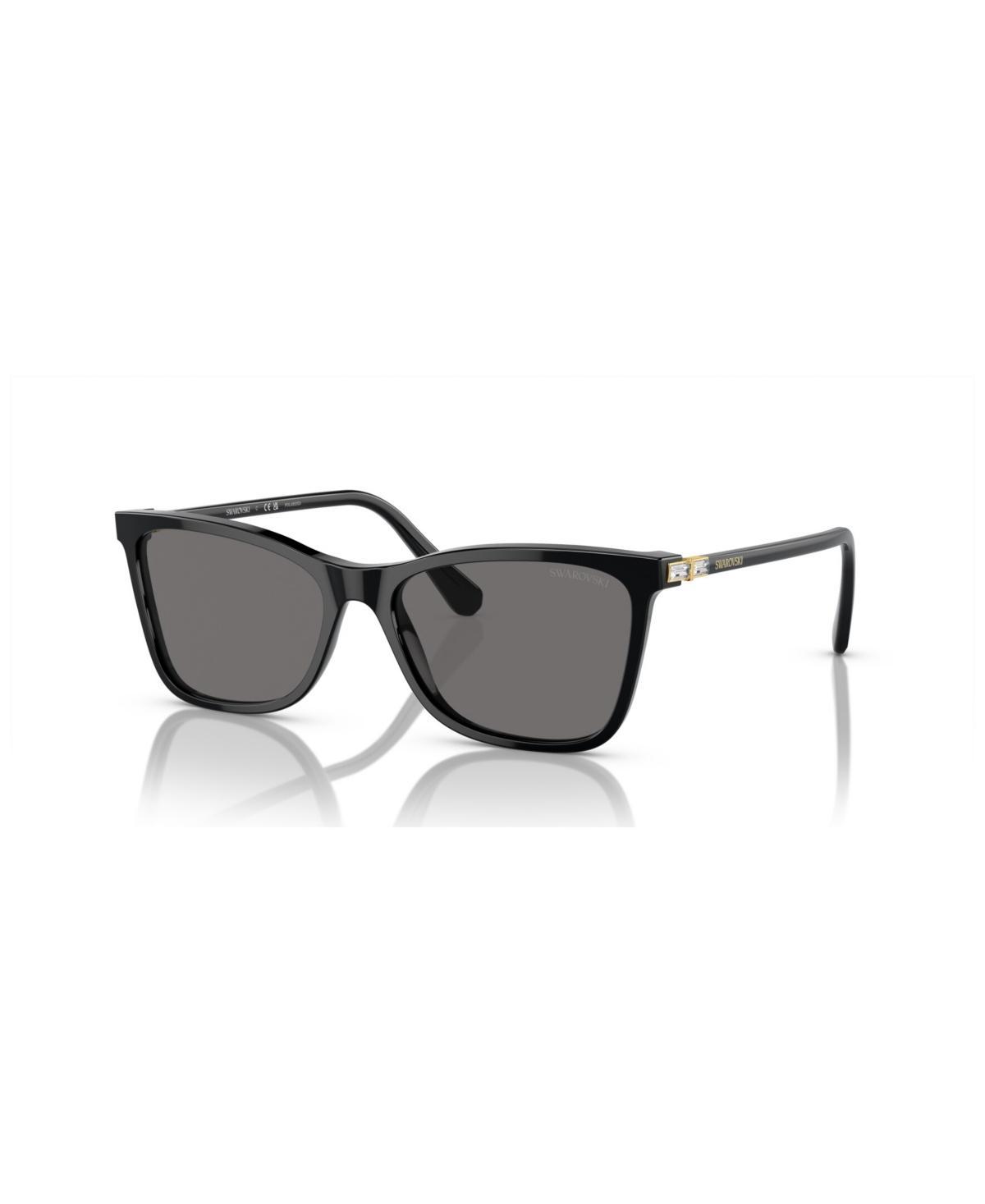 Swarovski 55mm Polarized Rectangular Sunglasses Product Image