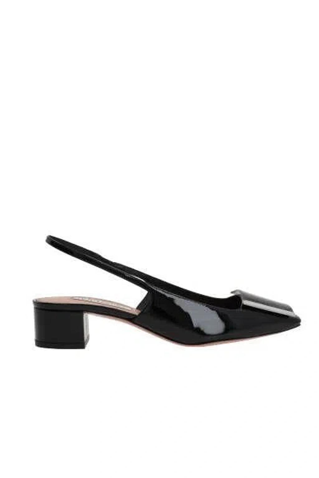 AQUAZZURA Shibuya 35mm Leather Pumps In Black Product Image