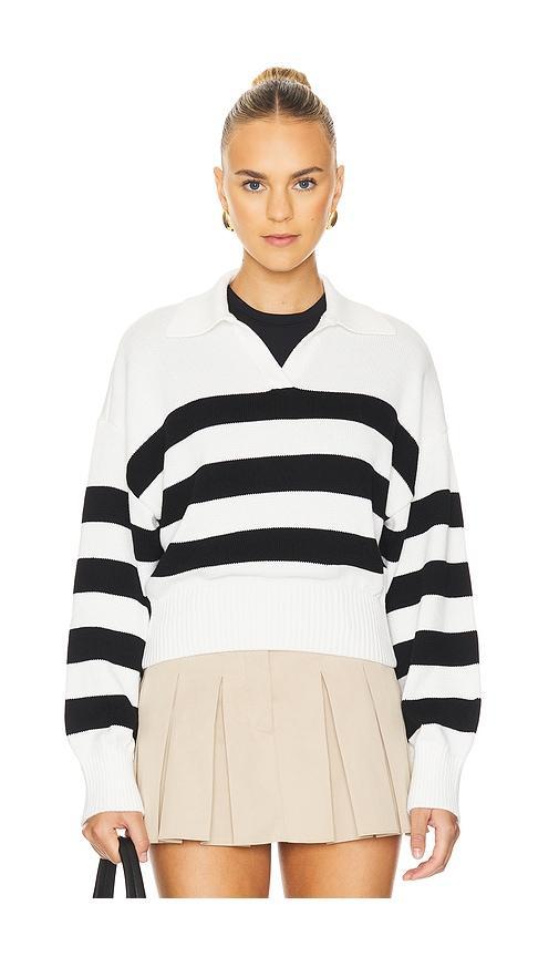 Lovers and Friends Allegrina Sweater in Black & White Stripe Product Image