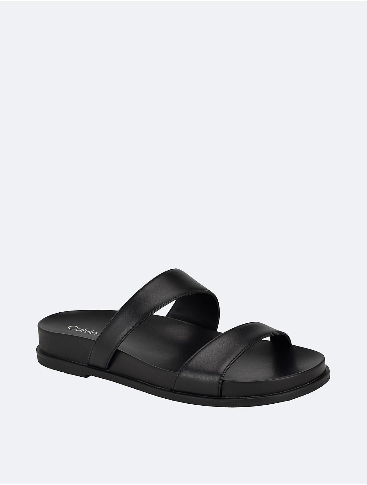 Calvin Klein Womens Explore Footbed Slide Sandals Product Image