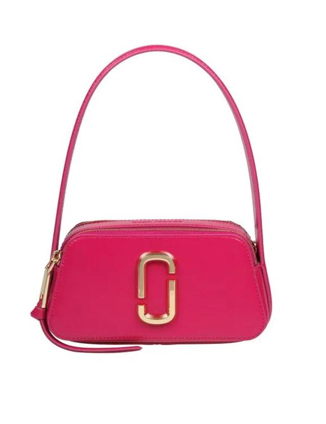 MARC JACOBS The Slingshot Leather Shoulder Bag In Pink Product Image