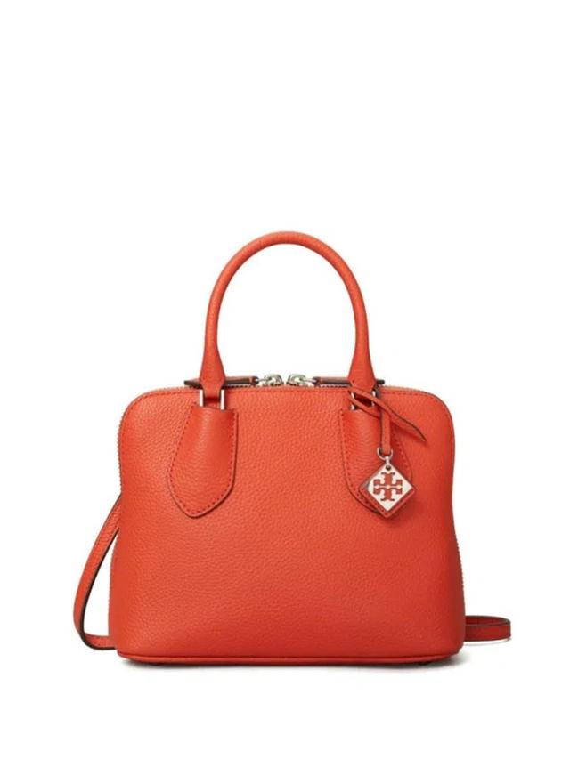 Mini Pebbled Swing Top Handle Bag In Red Product Image