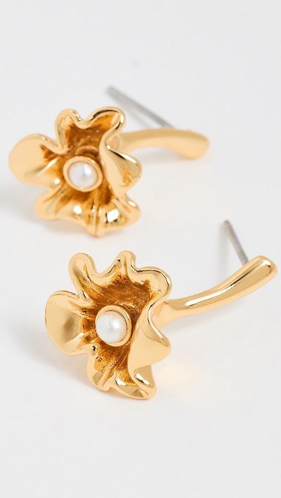 Lele Sadoughi Ruffled Lily Stud Earrings | Shopbop Product Image