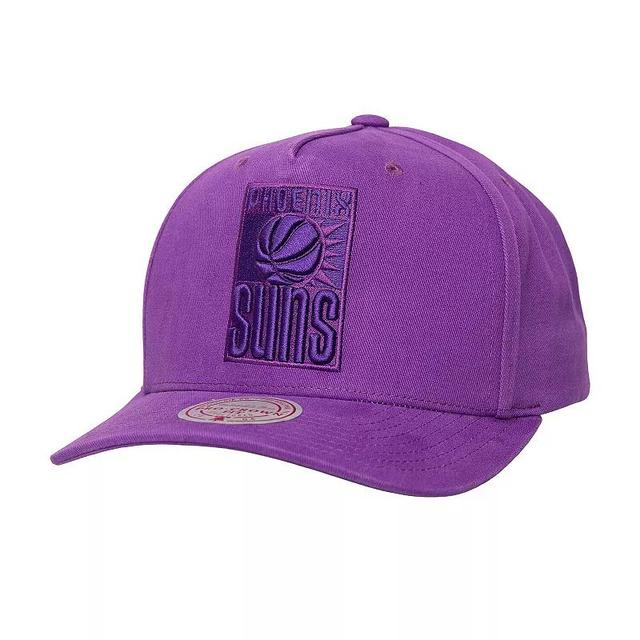 Mitchell & Ness Mens Purple Phoenix Suns Washed Out Tonal Logo Snapback Hat Product Image