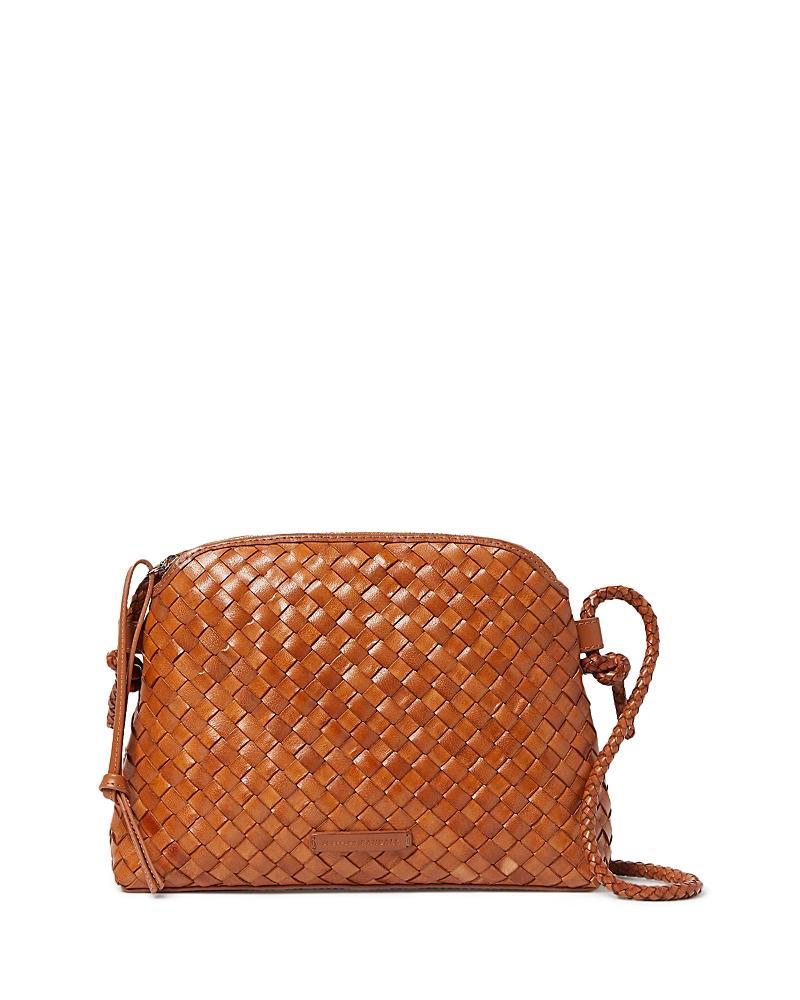 Womens Mallory Woven Leather Crossbody Bag Product Image