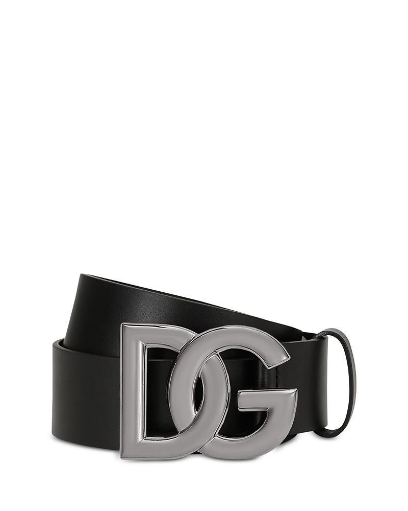 Dolce & Gabbana DG Logo Buckle Leather Belt Product Image