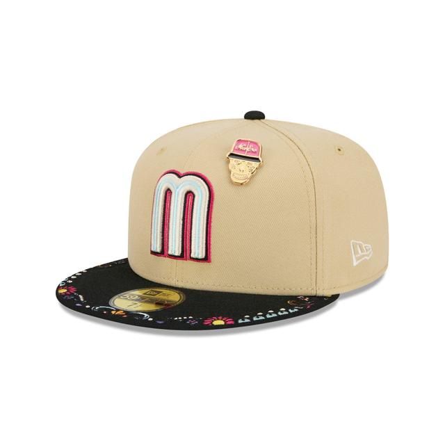 Mexico Baseball Skull Pin 59FIFTY Fitted Hat Male Product Image