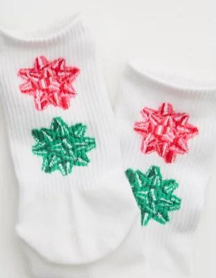 Aerie Ribbed Cotton Crew Socks Product Image