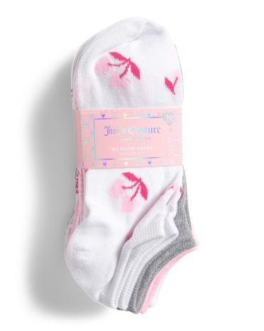 10Pk Cherry No Show Socks For Women Product Image