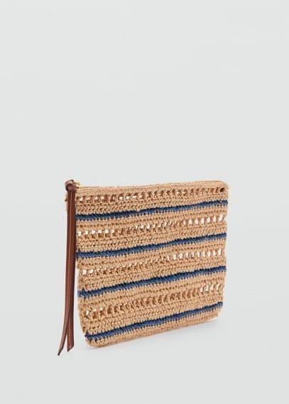 MANGO - Pochette natural materials - One size - Women Product Image