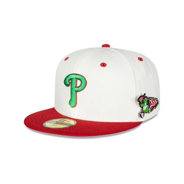 Philadelphia Phillies Mascot Pin 59FIFTY Fitted Hat Male Product Image