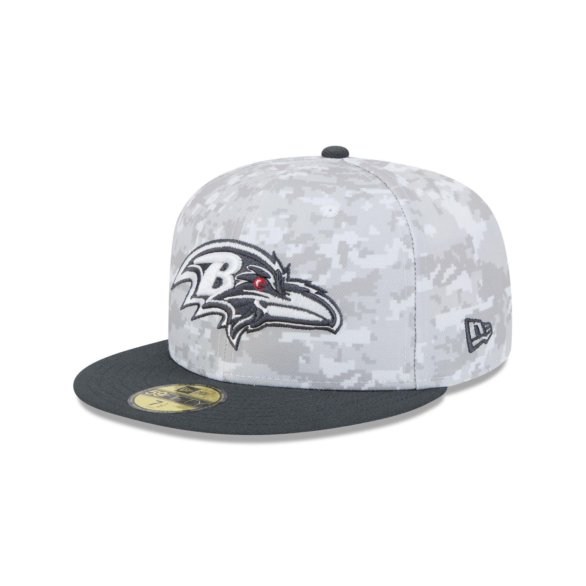 Baltimore Ravens 2024 Salute to Service 59FIFTY Fitted Hat Male Product Image