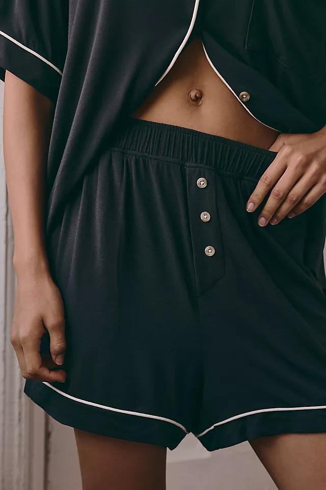 By Anthropologie Piped Pajama Shorts Product Image