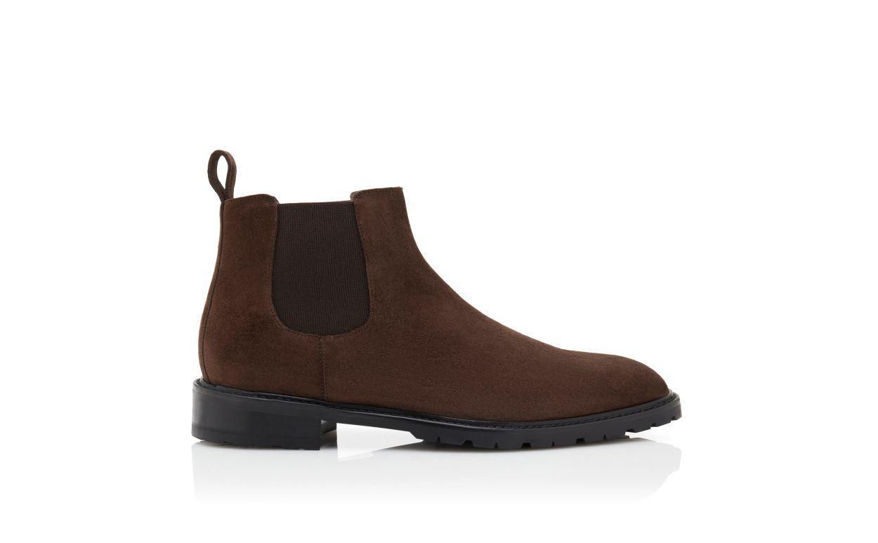 BROMPTON Brown Suede Ankle Boots Product Image