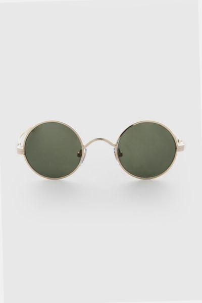 Sunglass Museum Vintage Metal Round Sliding Temple Sunglasses Womens at Urban Outfitters Product Image