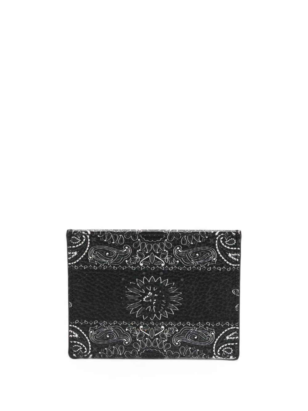 PHILIPP PLEIN Logo-print Leather Cardholder In Black Product Image