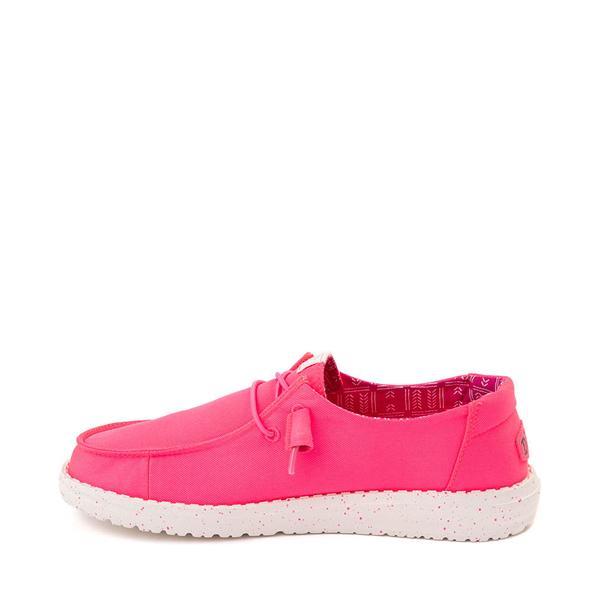 Womens HEYDUDE Wendy Stretch Slip-On Casual Shoe - Neon Pink Product Image