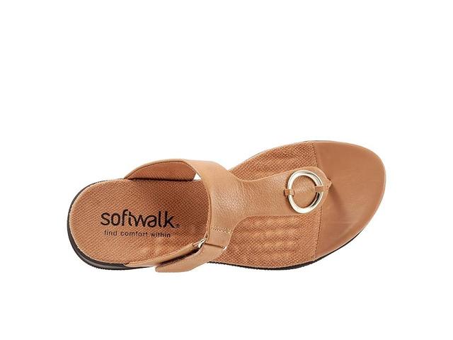 SoftWalk Talara Leather Hardware Detail Thong Sandals Product Image