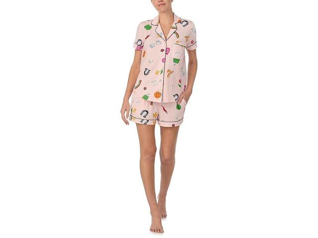 Kate Spade New York Boxer Short Sleeve PJ Set (Lucky Charms) Women's Pajama Sets Product Image