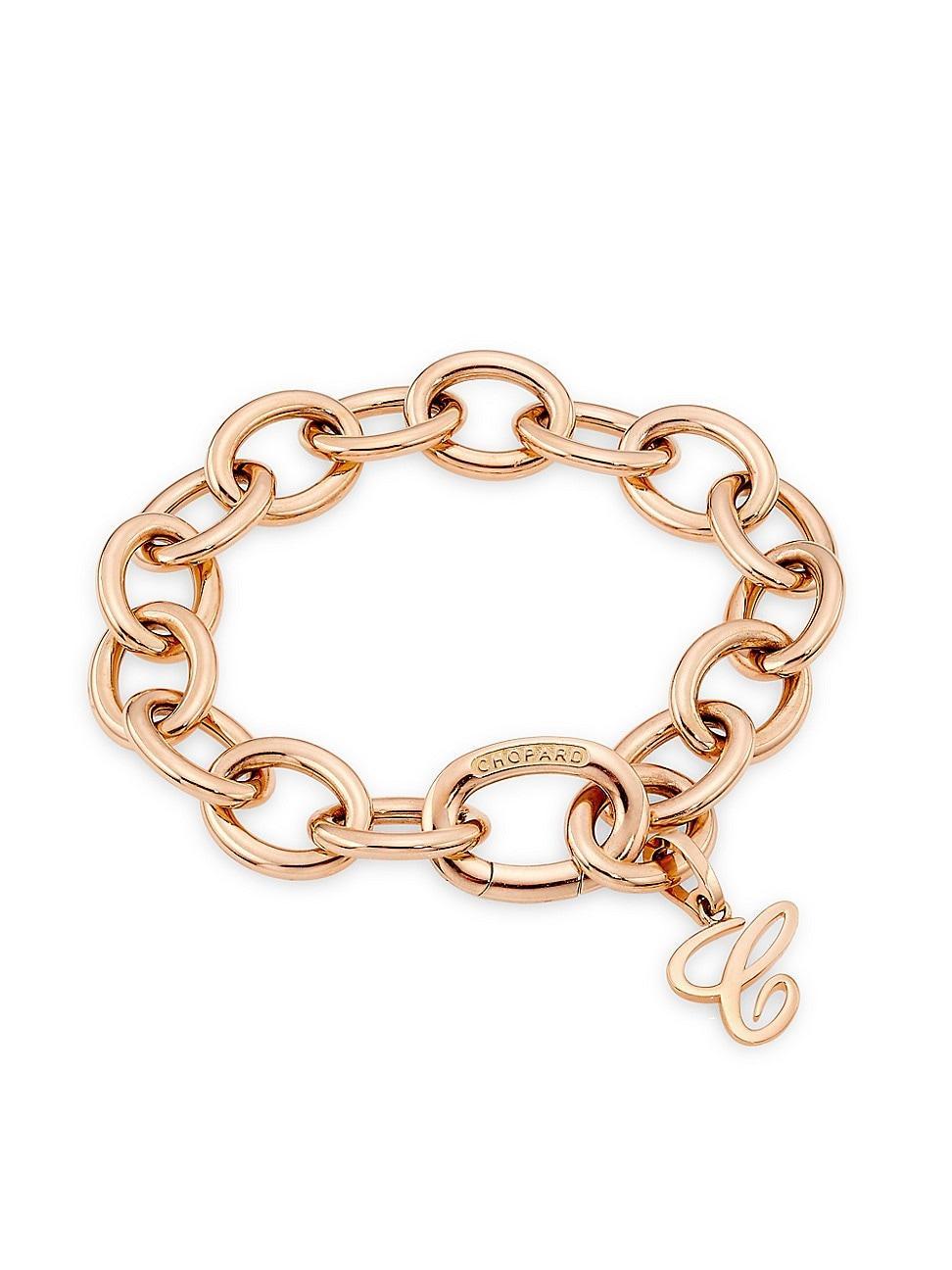 Womens Les Chaines 18K Rose Gold Oval-Link Chain Bracelet - Rose Gold - Rose Gold Product Image