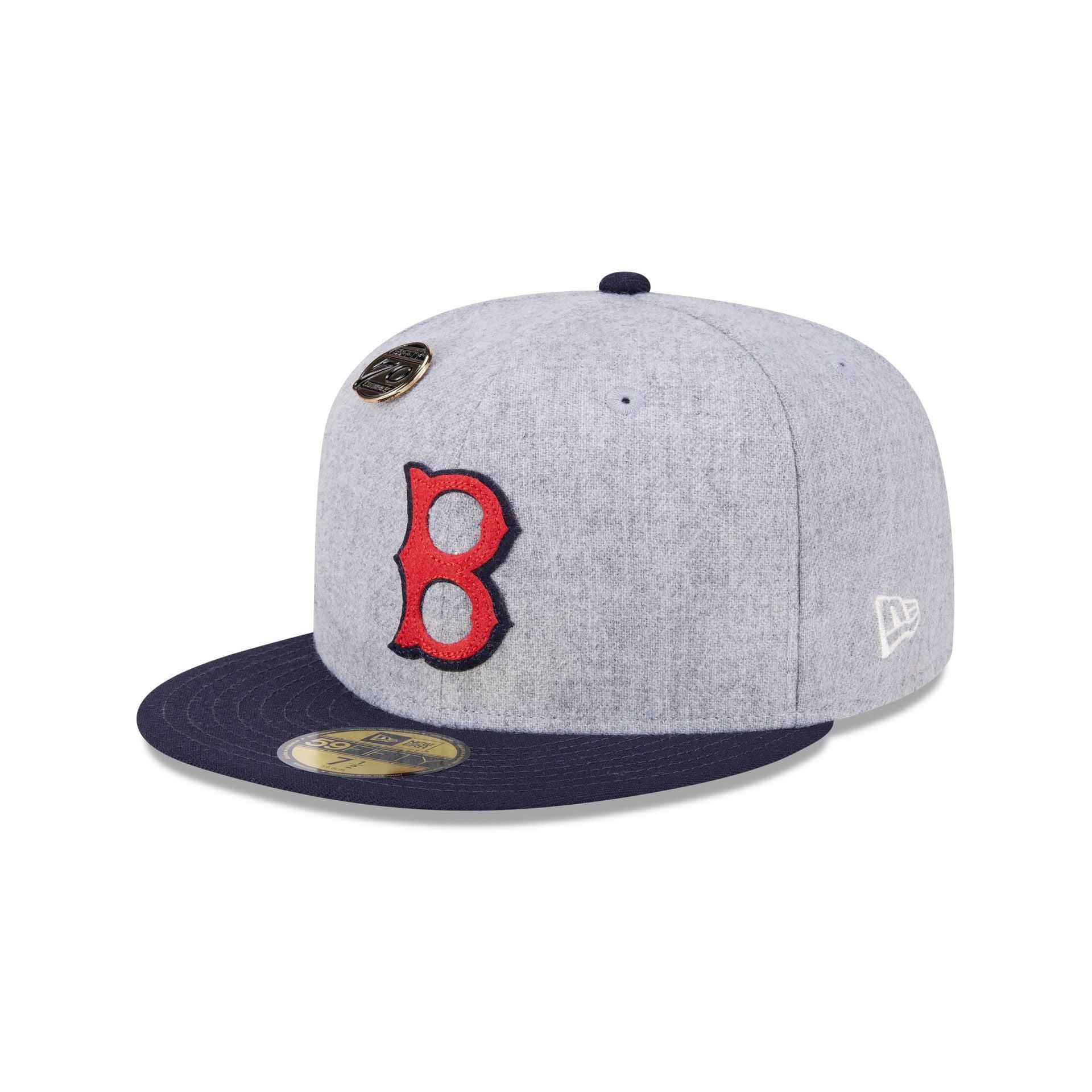 Boston Red Sox 70th Anniversary Gray 59FIFTY Fitted Hat Male Product Image