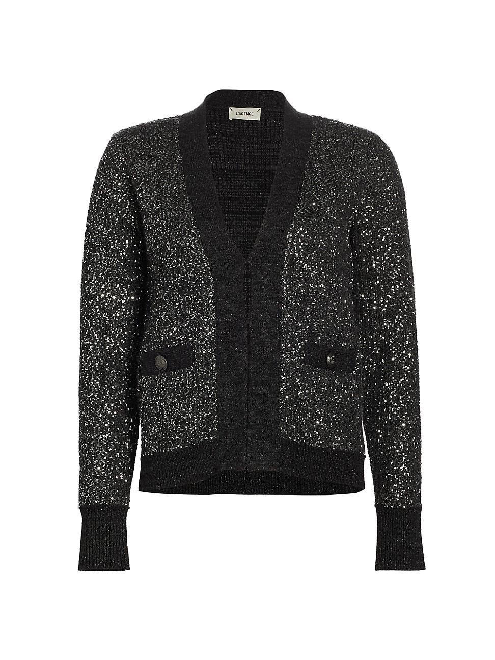 LAGENCE Jinny Sequin Cardigan Product Image