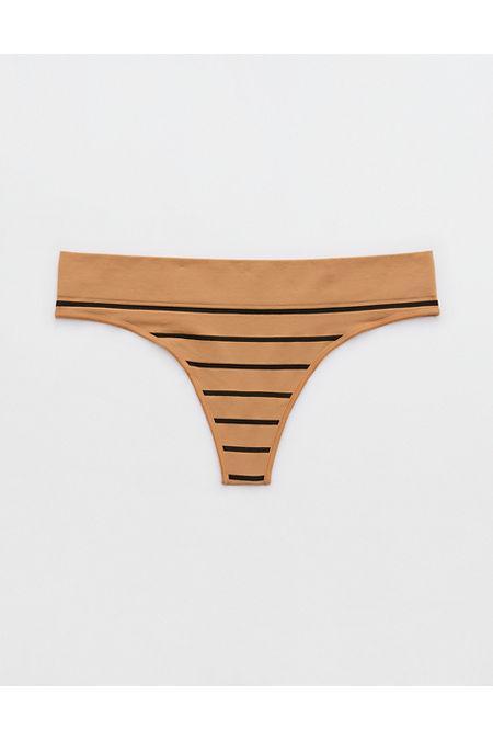 Superchill Seamless Stripe Thong Underwear Women's Product Image