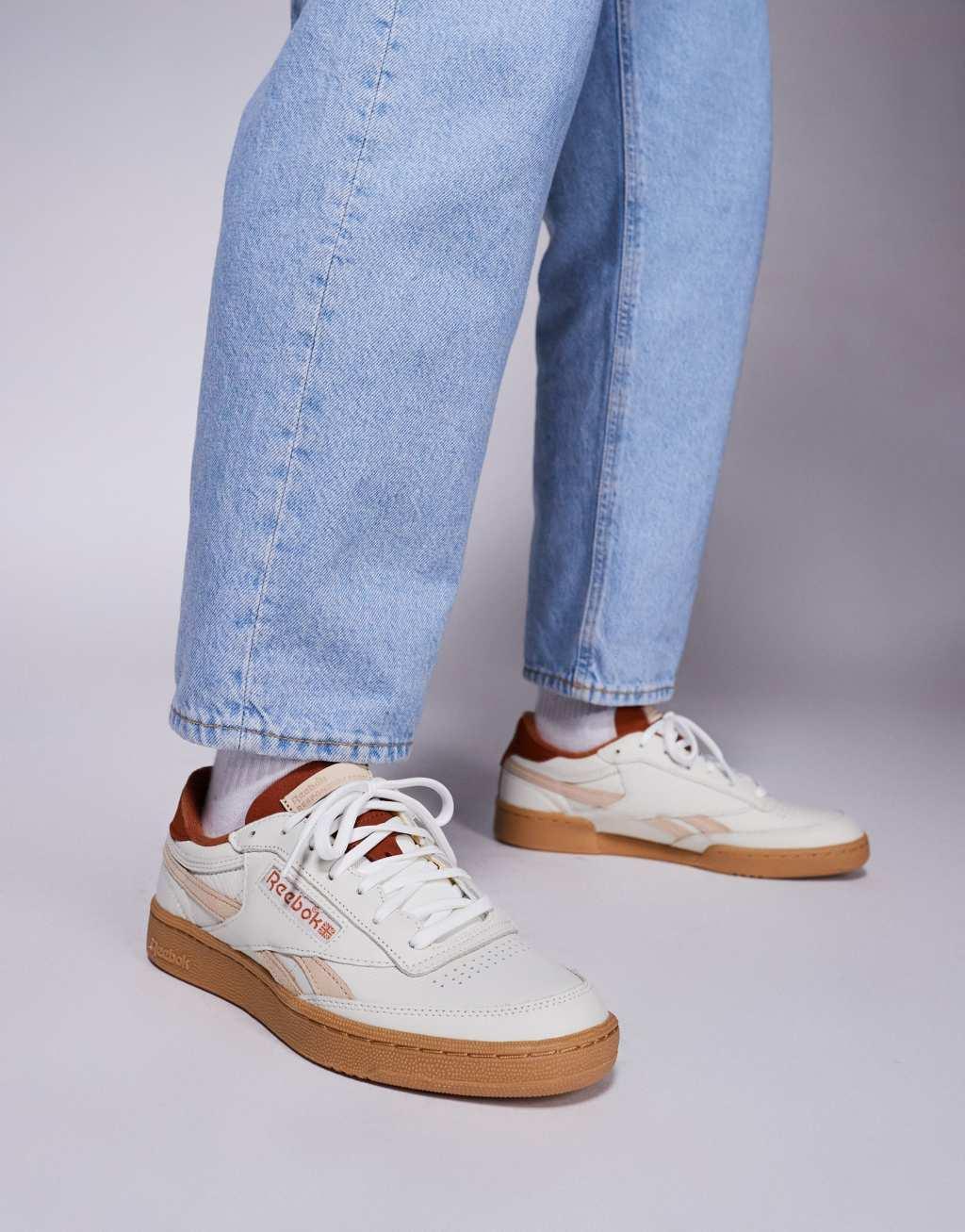 Reebok club C vintage revenge sneakers in white  Product Image