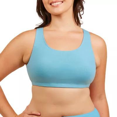 Leading Lady® The Serena Wirefree Cotton Racerback Sports Bra- 514 Product Image